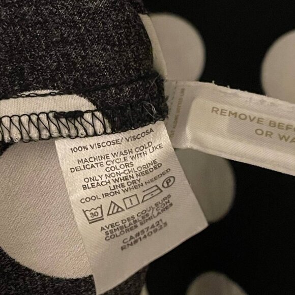 LOFT Black White Polka Dot Shift Dress , Size S - Picture 4 of 6